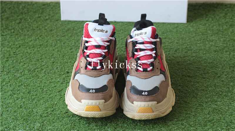 Balenciaga 2017 Fall Winter Triple-S Brown Red Blue